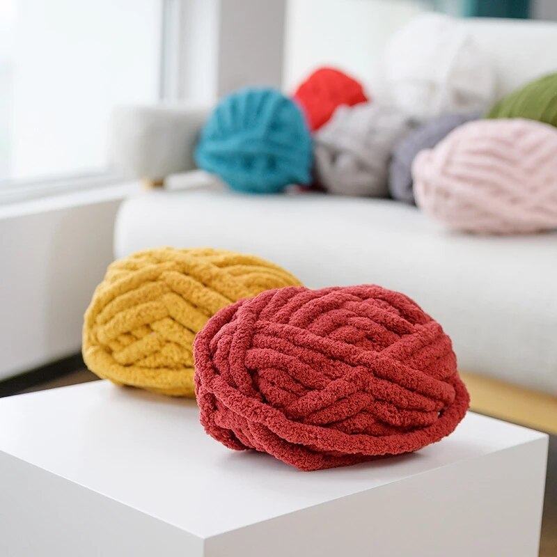 226g/Ball Super Dicke Wolle klobig Garn Filz Wolle umherziehen Garn Hand-gestrickte Kappe Decke Kissen Haustier Nest Häkeln Garn