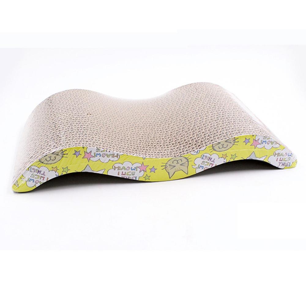 6 Style Corrugated Paper Cats Scratch Board Grinding Nails Interactive Protecting Furniture Cat Toy Large Size Cat Scratcher Toy: 2