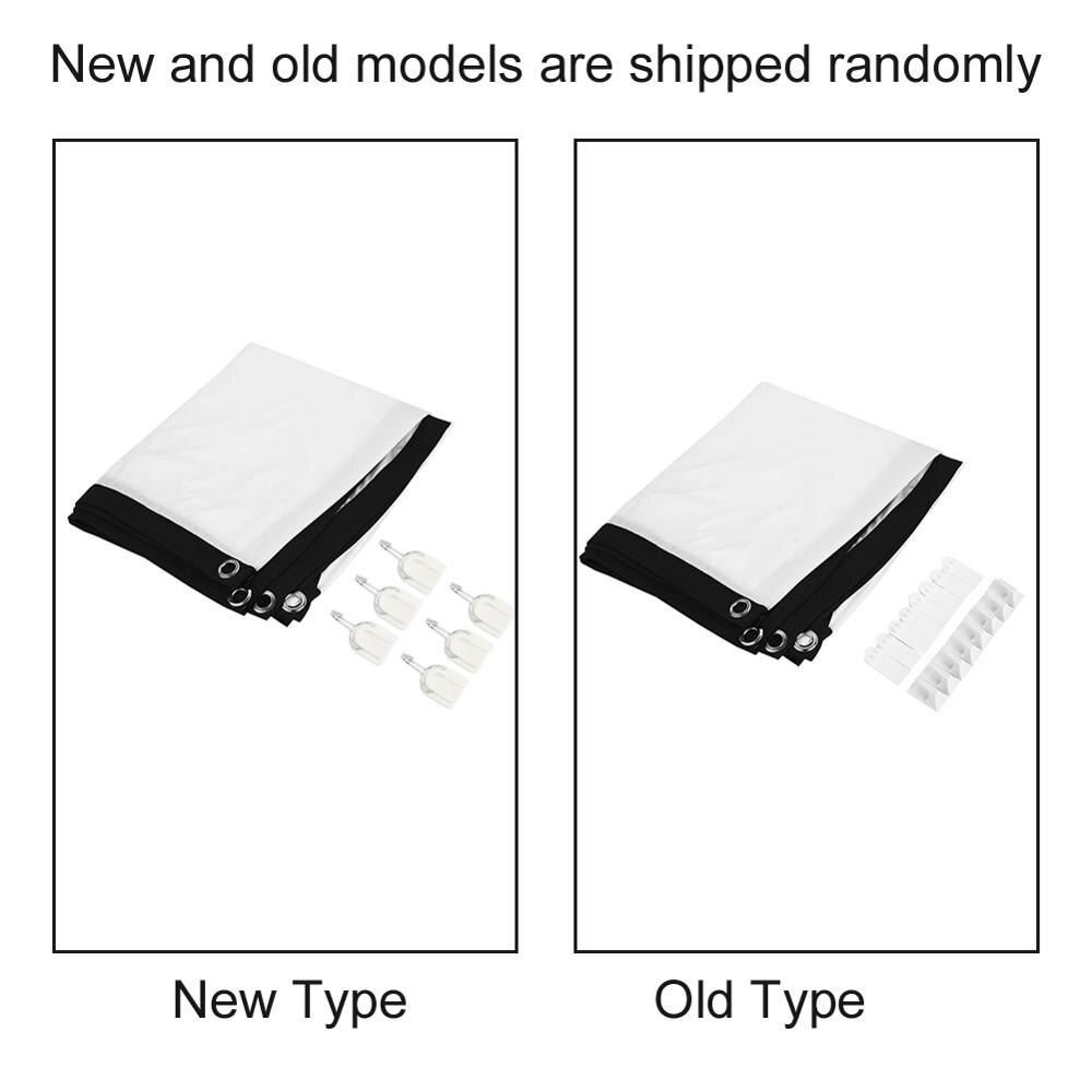 Portable 60-100inch 16:9 HD Projector Screen 3D Film Portable Screen Curtains HD Projector Screen For Home Theater