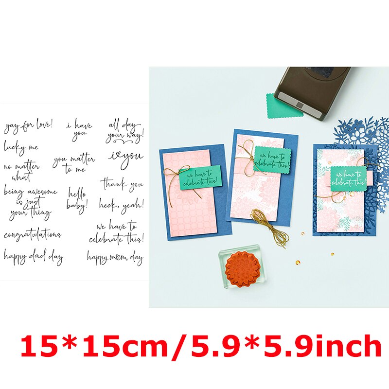 Clear Stamps Happy Birthday Thank You Wishes Artistic Words Flowers Wave Doodle Background Stamps Girl Relaxing Scene: 7