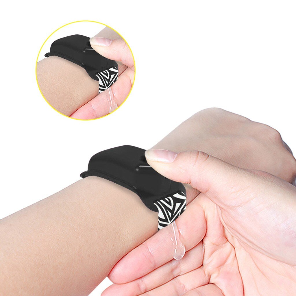 Hand Sanitizer sub-verpackung Silikon Armbinde Spender Tragbare Hand Sanitizer Spender Pulsera Gel Hidroalcoholico 10ml # M