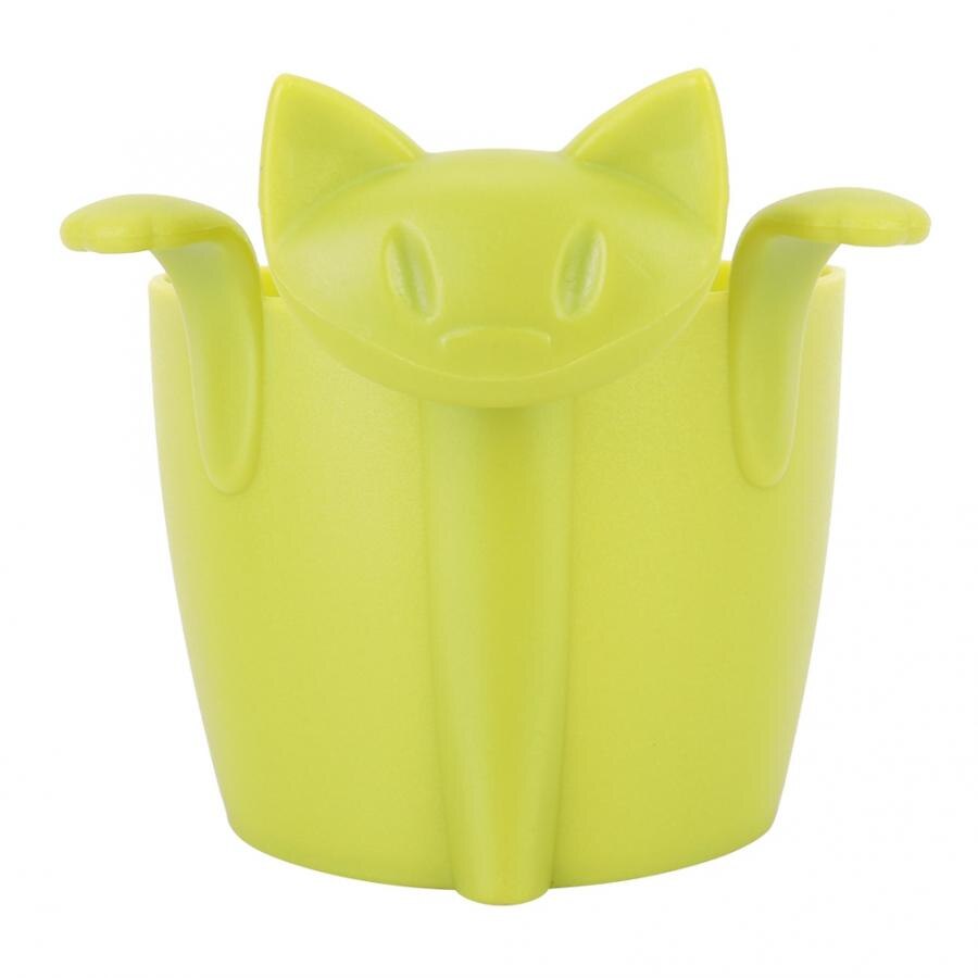 Infusor de té de silicona para el hogar y la Oficina, colador de té con forma de cerdo, conjunto de filtro, accesorio organizador, filtro de té portátil para viajes: green
