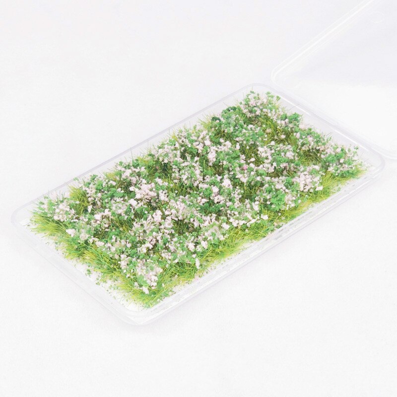28PCS/BOX 1/35 1/48 1/72 1/87 Scale 10cm Tall Flower Cluster Yard Sence Play: Rose Pink