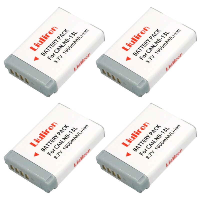 Batterie 1600mAh NB13L NB 13l avec chargeur LCD USB, pour Canon G7 X Mark II G7X G5 X G5X G9 X G9X SX620 SX720 HS