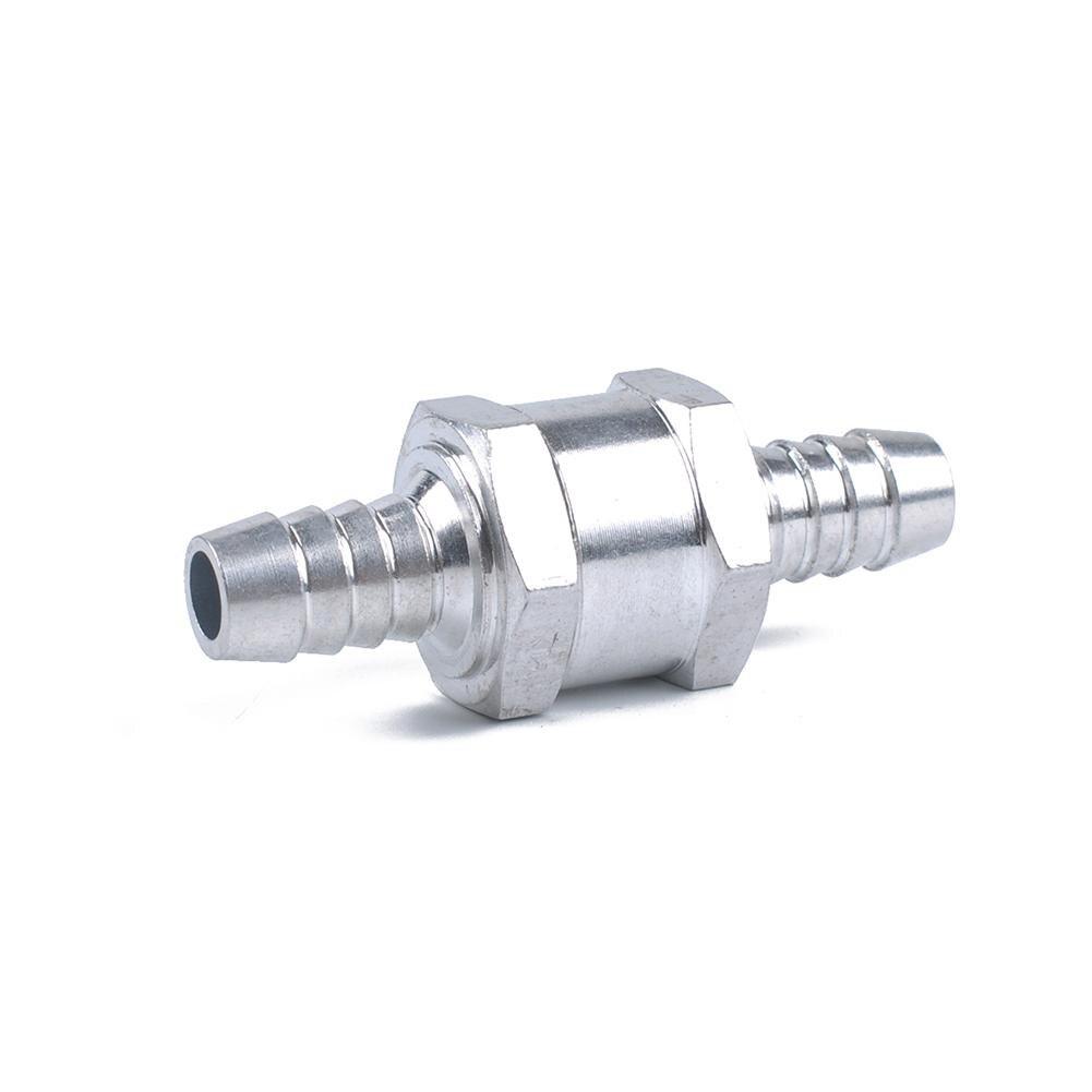12MM 1/2" Aluminium Alloy Fuel Non Return Check Valve One Way with 16mm Spring Clip