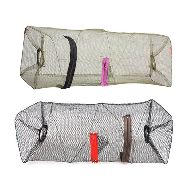 Trampa plegable para cebo de pesca, Red de nailon, YS-BUY