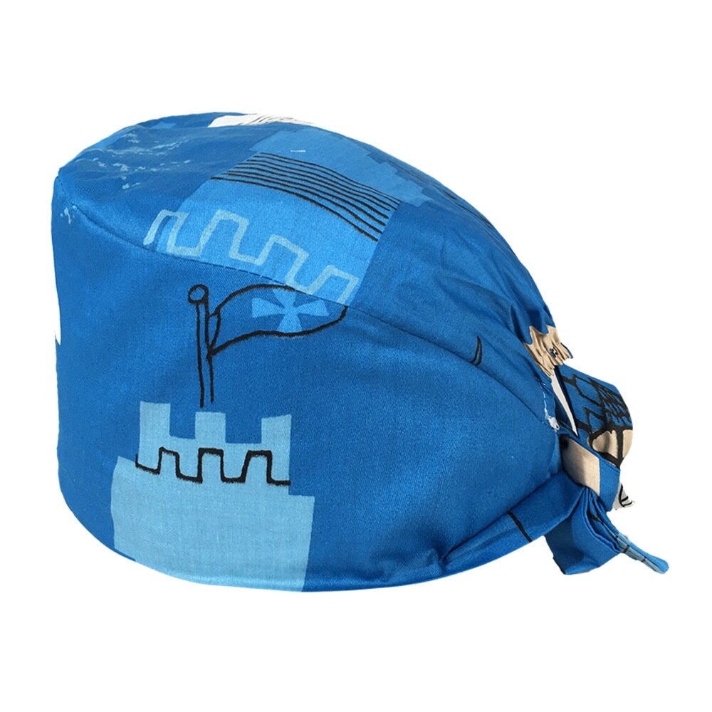 Cartoon dierenpatroon unisex matte petten laboratorium dierenwinkel werk verpleegkundige petten dokter en verpleegster katoenen chirurgische petten: 12083