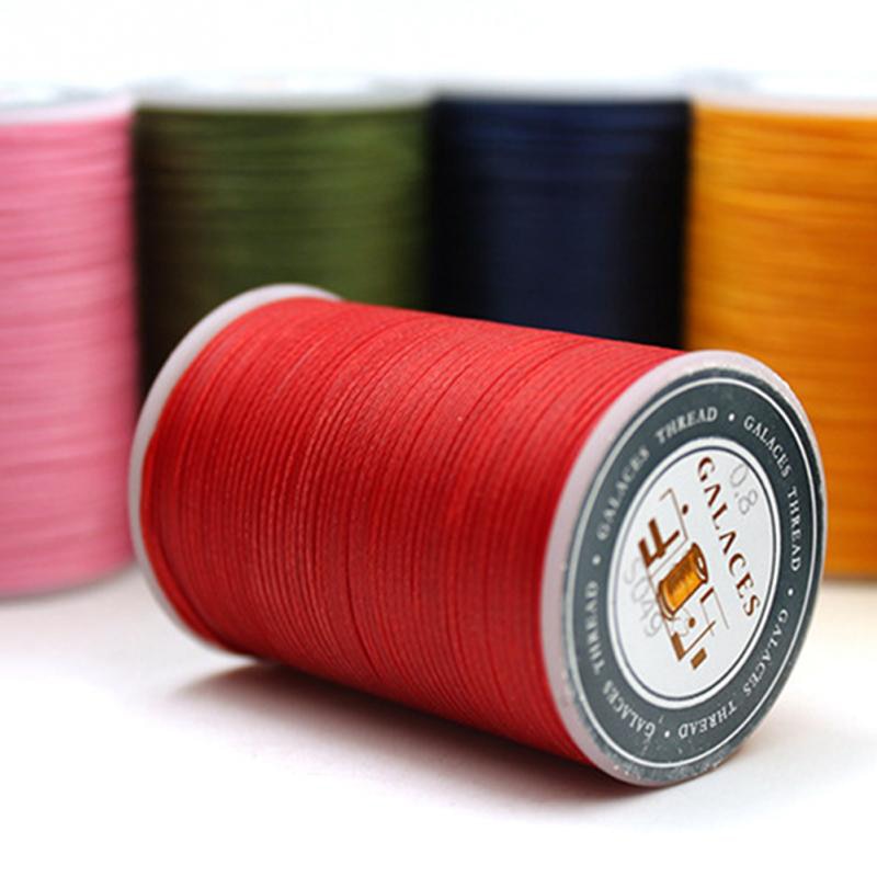 90m 0,8mm Nähgarn DIY Handgemachte Leder Handwerk Spezielle Linie Flache Gewachste Faden Leder NäHenne Handwerk NäHenne Liefert