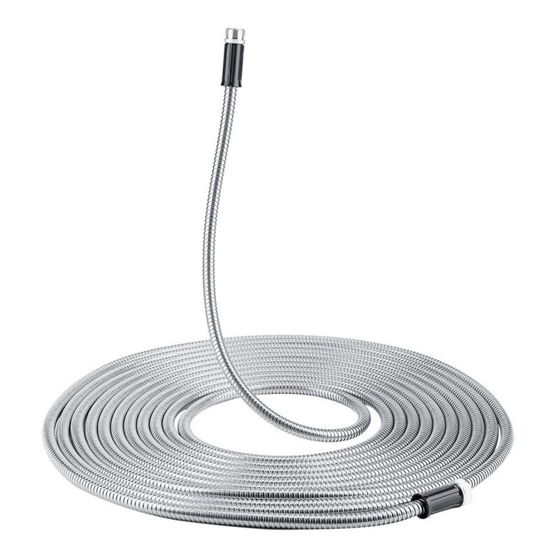 50FT Stainless Steel Garden Hose with Spray Nozzle Lightweight Kink Garden Water Hose