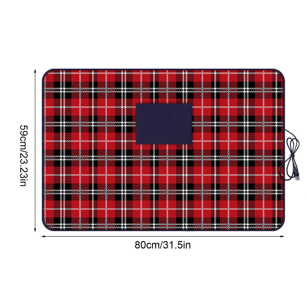 Elektrische Decke Beheizt USB Auto Heizung Decke Knie Pad Schal Wärmer Elektrische Heizung Decke warm Beheizt Plaid warm Halten: rot