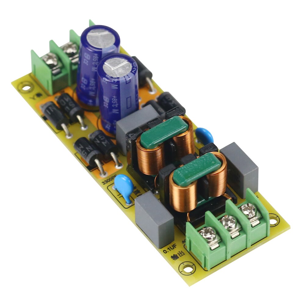 Filtre EMI hybride à deux étages de décodeur d'amplificateur 8A, filtre haute fréquence d'iem d'alimentation, Purification de puissance de composant de cc de filtre