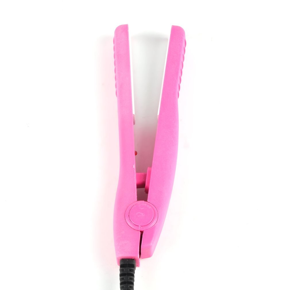 Mini Hair straightener Iron Pink Ceramic Portable Electronic Hairs Straightening Styling Tools Hair