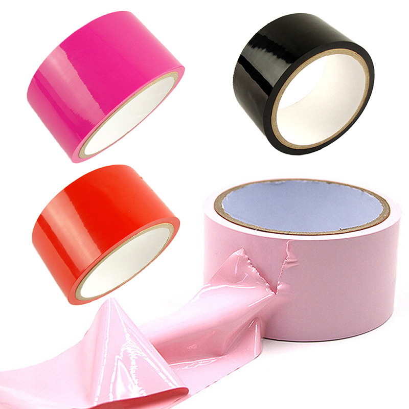 Cinta de Bondage multicolor sin palo, cinta estática, ataduras, mujeres adultas, pareja, correa de coqueteo, seguro para la piel