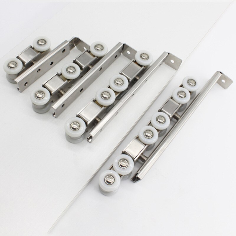 Stainless Steel Hardware Slide Doors Pulley Hanger Roller Hanging Rail Wheels High Load-bearing Sliding Door Track Rail