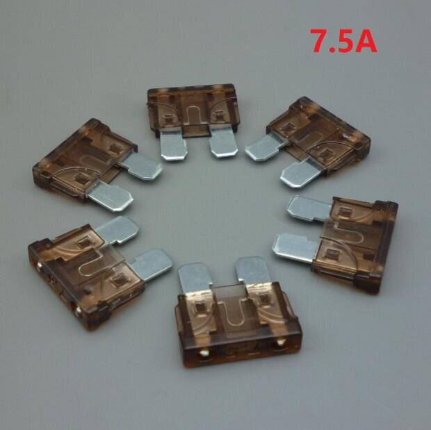 Shhworldsea medium bil blad sikringer sortiment standard sikring 1a 2a 3a 5a 7.5a 10a 15a 20a 25a 30a 35a 40a bil bil lastebil: 7.5a-20 stk