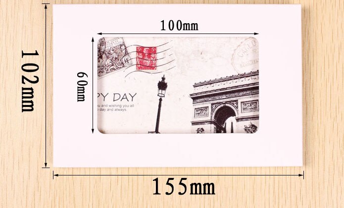 10pcs Kraft Paper Frame White Black Kraft Paper Postcard Box With Window Foldable Photo Box Frame DIY Picture Album Envelope