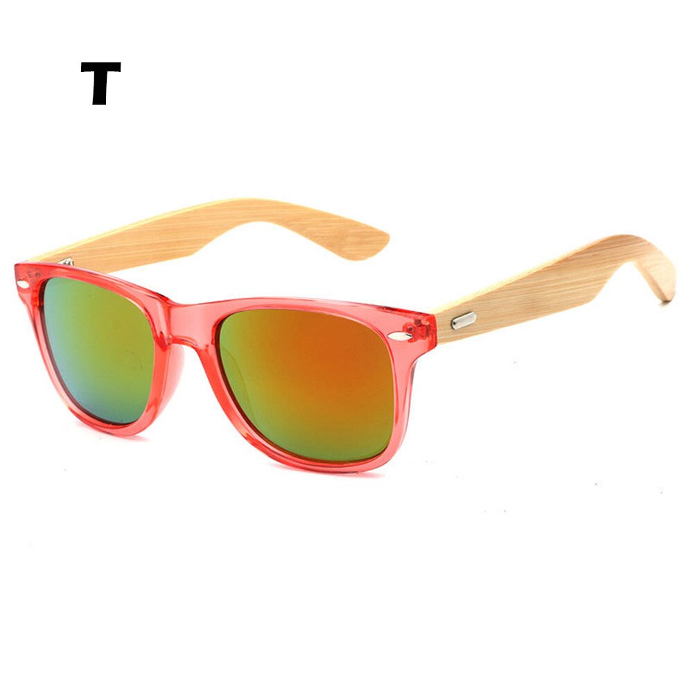 Classic 20 Kleur Film Bamboe Zonnebril Voor Mannen En Vrouwen Houten Hout Retro Vintage Fietsen Bril Meekleurende Oculos Bike # F: T