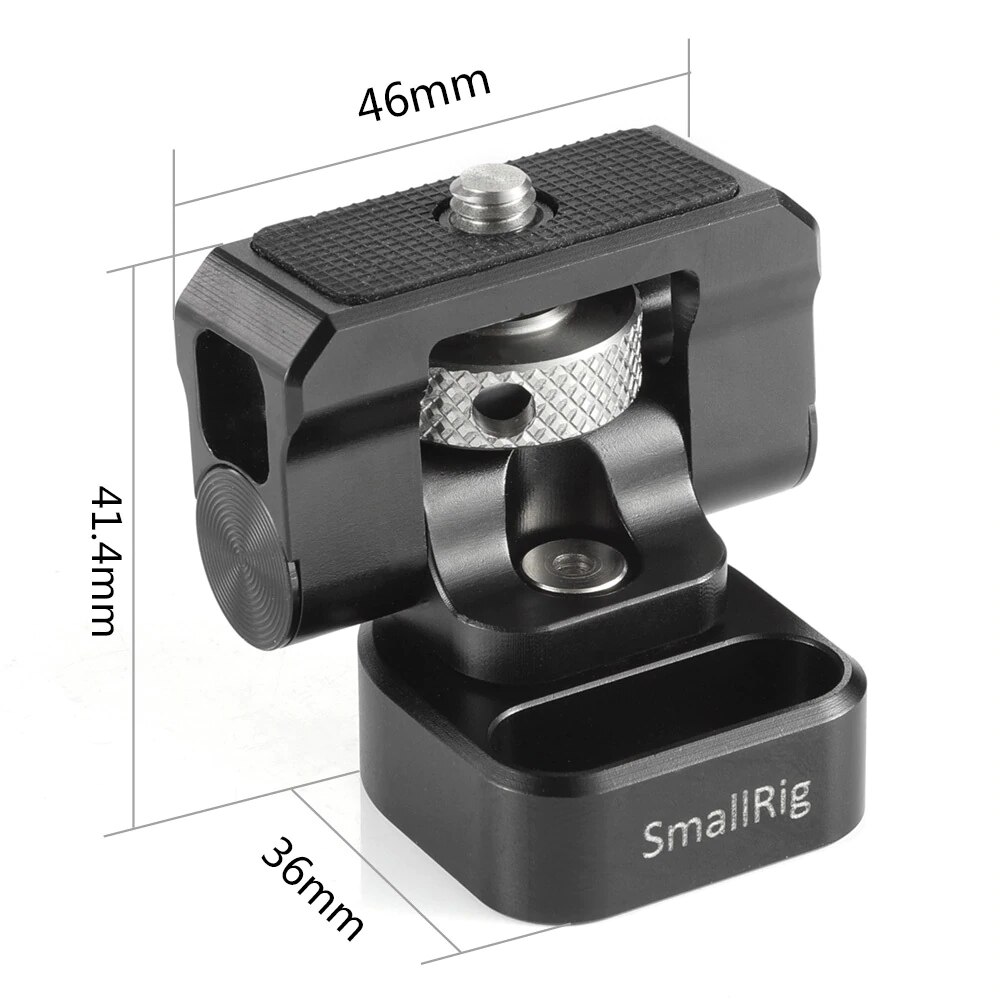 Adattatore per Monitor regolabile SmallRig il supporto per microfono può ruotare a 360 gradi e inclinare il supporto per Monitor a 150 gradi per Monitor BSE2294