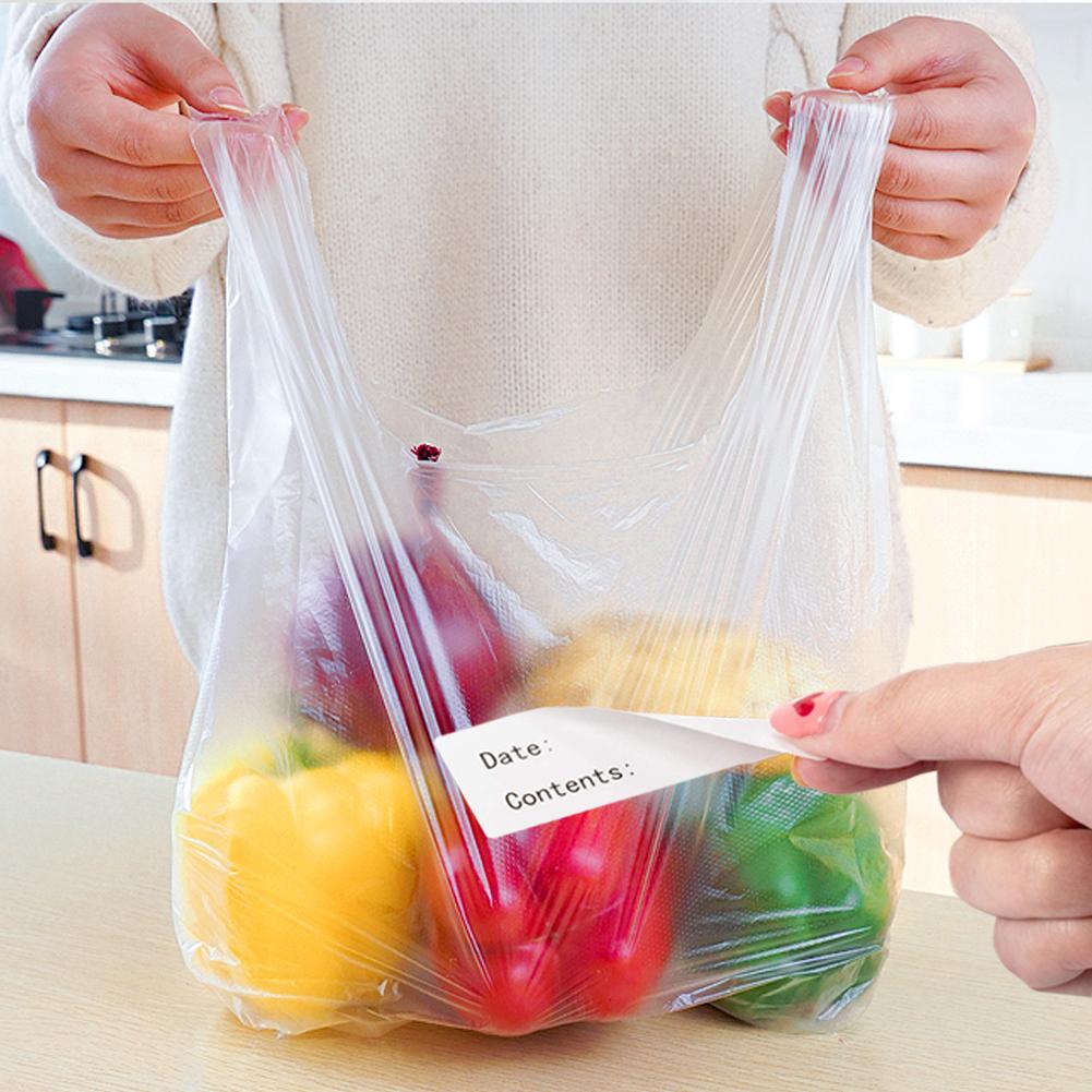 125 Pcs Food Storage Labels Freezer Sticker Self-Adhesive Removable Plastic Paper Containers Stickers For Kitchens Food Trucks