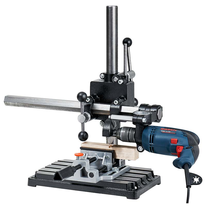 Étau Rapide 68 Mm Hoteche - Alliage Aluminium Argenté, Poignée Plastique Noire - Pour Bricolage, Atelier, Serrage Précis