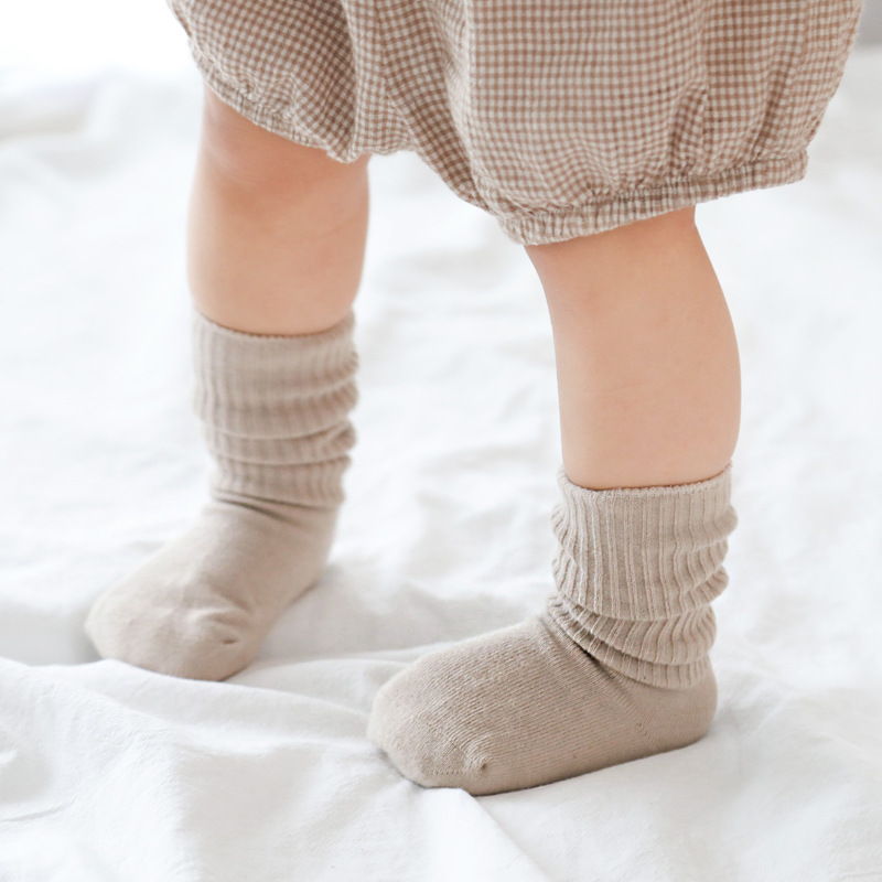0-5 Jaar Peuters Meisjes Sokken Zachte Katoenen Baby Effen Sok Kinderen Sokken Anti Slip Baby Floor Sok Baby jongen Peuter Sokken