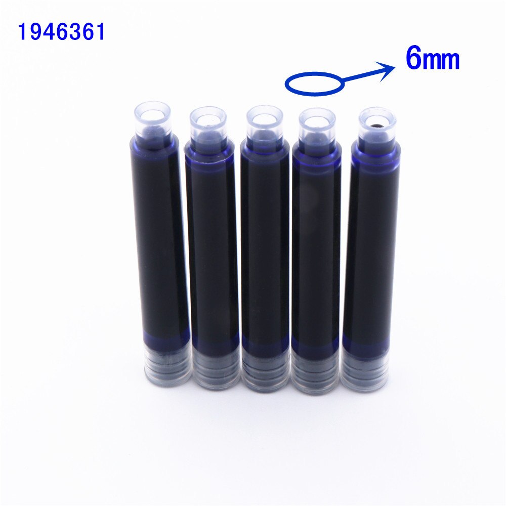 De lujo, , hermoso Material 3657, negocios, oficina, escuela, pluma estilográfica media,: Big 5pcs ink Blue