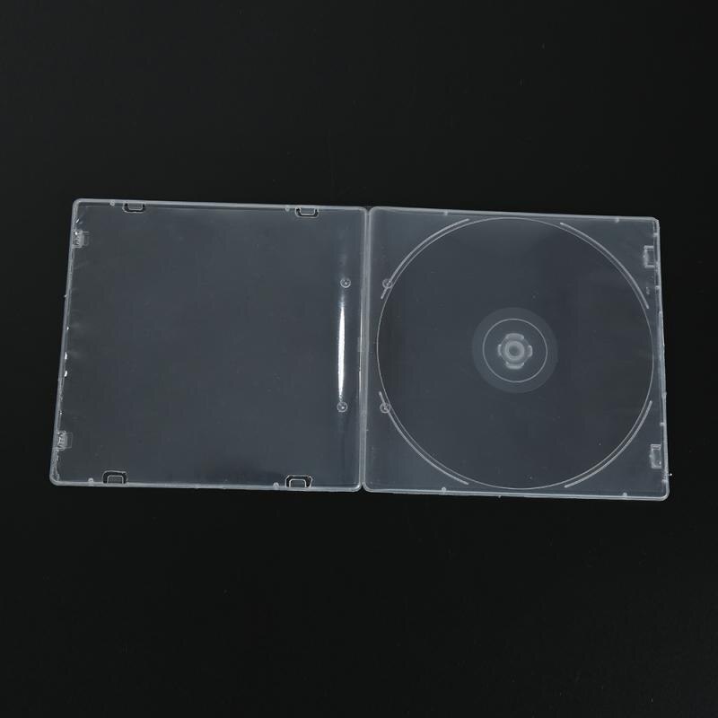1Pc Dvd Storage Case Cd Case Box 5.2Mm Transparant Clear Cd Dvd Gevallen Houder Opslag Harde Box Organizer duurzaam TXTB1
