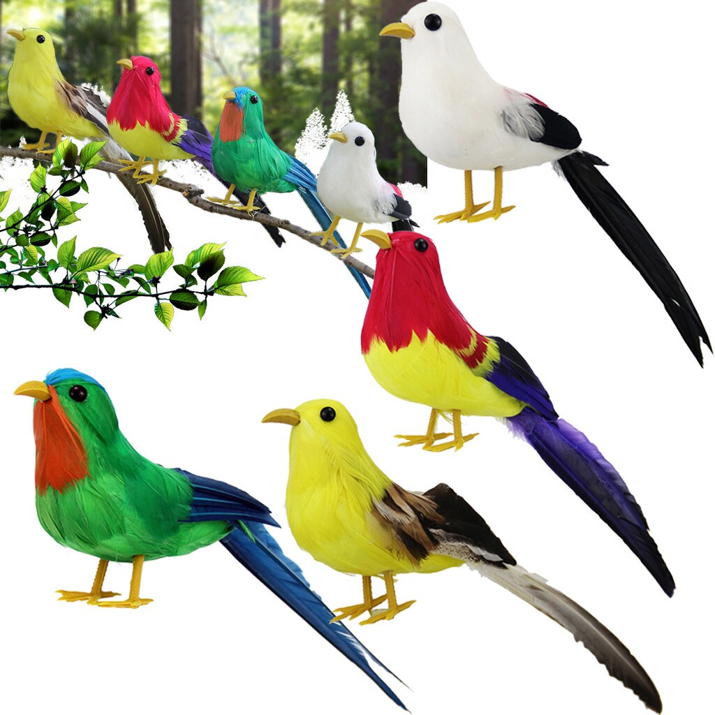 perroquets artificiels Imitation oiseau modèle maison bonsaï décor extérieur oiseau jardin mariage ornement oiseaux bricolage fête décor
