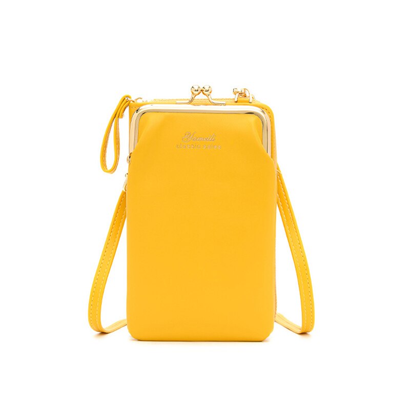 Handytasche, pu-damen-umhängetasche, Bote Tasche: Gelb
