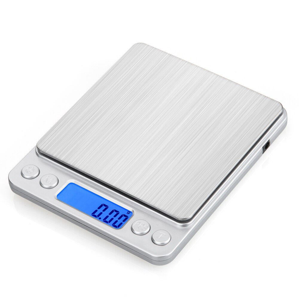 Portable Electronic Food Scales 3000g/0.1g Postal Kitchen Jewelry Weight Balance Digital Scale 500g 0.01 Precision Scale: 3000g x 0.1g