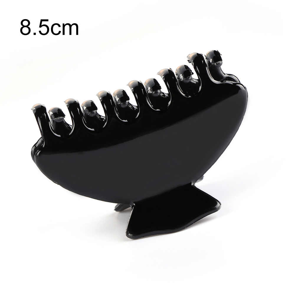 Horquillas de mariposa de acrílico negro brillante para el pelo, pinzas para el pelo, herramientas de estilismo de salón de peluquería, 1 ud.: 8.0cm