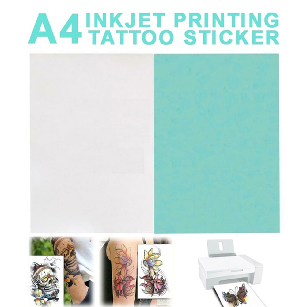 A4 Tijdelijke Tattoo Diy Afdrukken Papier Transfer Decal Papers Voor Inkjet Printer Tattoo Stickers