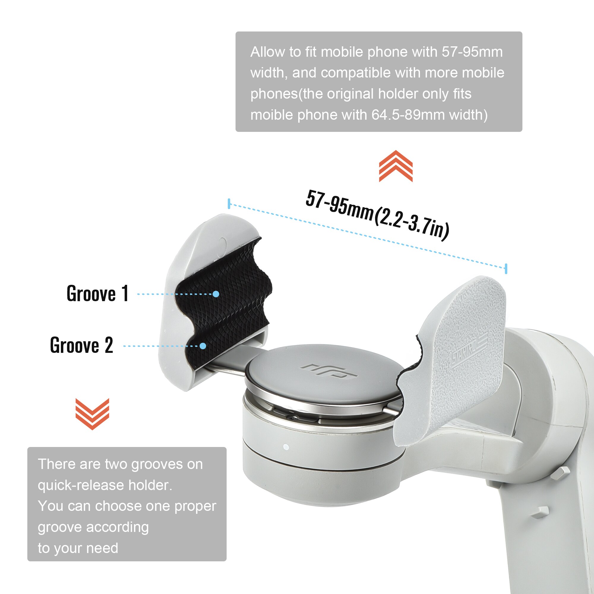 DJI OM5 Clip per supporto per telefono esteso fibbia anti-smarrimento Kit di bilanciamento del bilanciamento del cinturino per DJI Osmo Mobile 5 3 OM4 SE accessori