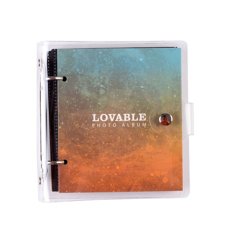 Loose-leaf PP photo Album Ticket Storage Postcard 3 Inch100pcs Photo Album Stamp Collection Albums: A