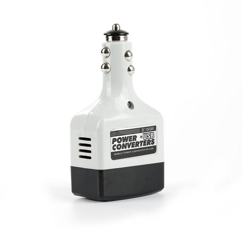 Durable DC 12/24V AC 220V Moble Car USB Outlet Power Converter Inverter Adapter Car power Shifters Auto Replacement Parts