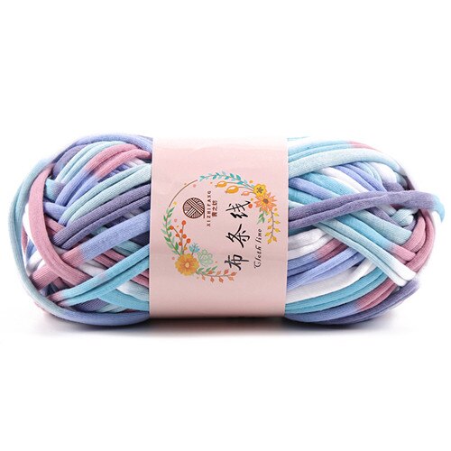 Hilo grueso de algodón suave para ganchillo, hilo grueso para tejer a mano, bolsa, cesta, alfombra, manta, 100G por bola: 10