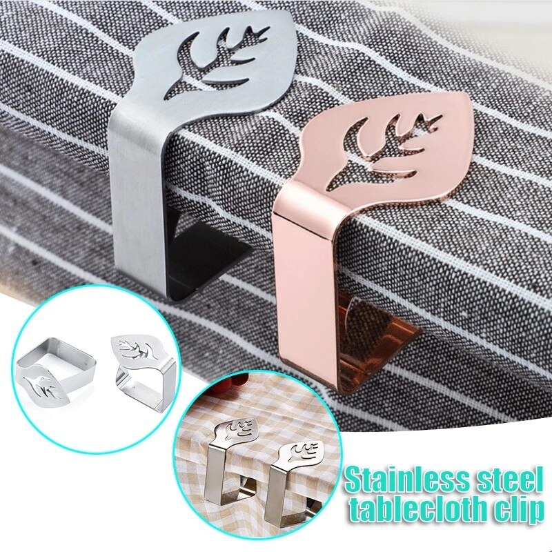 Edelstahl Tischdecke Clips Dekorative Blatt Tis... – Grandado