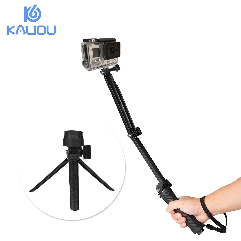 Kaart Leo Gopro Hollow Tri-Fold Staaf Selfie Stok Gopro Selfie Stok Statief Mobiele Telefoon Accessoires