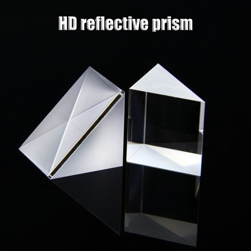 Prisme à Angle droit 10*10*10MM, verre optique cristal triangulaire, télescope, expérience d'enseignement de physique