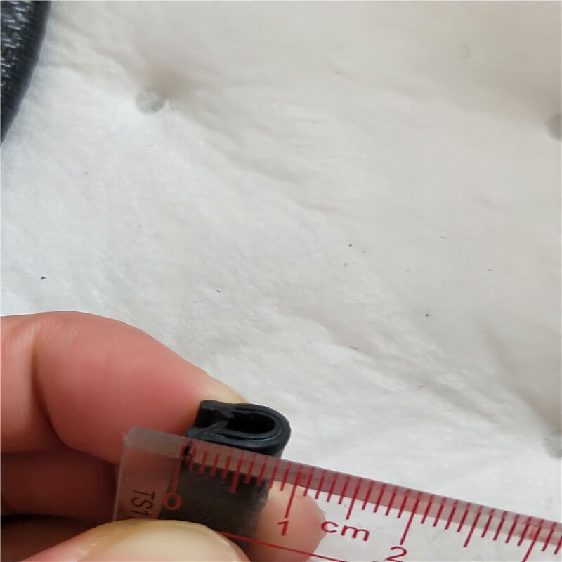 5m U Shape Channel Waterproof Rubber Edge Trim Lock Seal Strip Clip In W/ Metal Inside Car Truck Protector Guard Flexible DIY