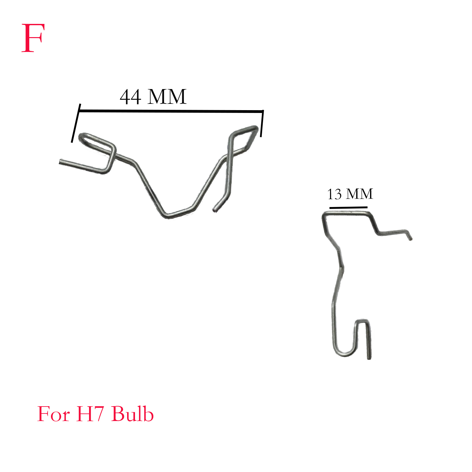 1 Pc Car Headlight Steel Wire Metal Support Lamp Bulb Base Fixed Stable Buckle Spring Fixator Clip Light Retainer 1.2 H1 H4 H7: GRAY