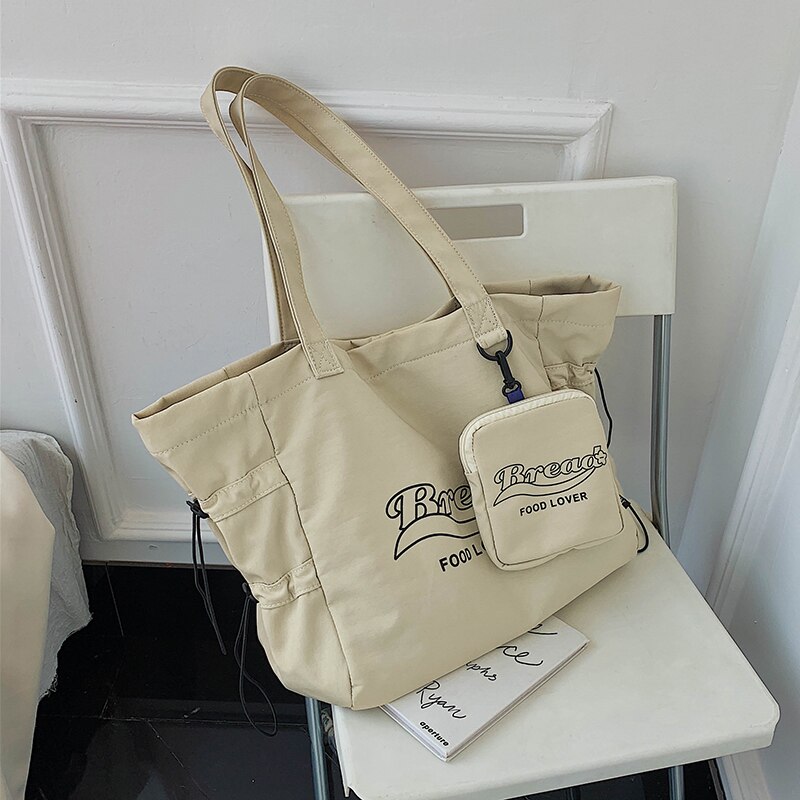 Franse grote capaciteit tote bag handtas & canvas schoudertas breedte 55cm hoogte 32cm dikte 19cm