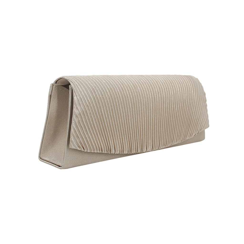 Aelicy Vrouwen Ruches Minaudiere Avondfeest Telefoon Handtas Ontworpen Elegante Solid Hasp Hand Te Nemen Tas: Khaki