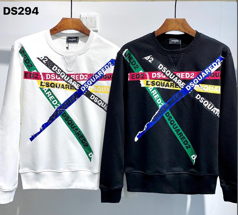 Fw høst vinter dsquared 2 dame/herre hettegenser trykt unisex fritidsgenser  ds294