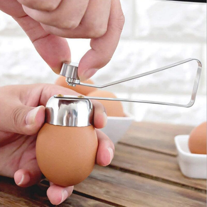 Spot Portable Large Egg Shell Opener Stainless Steel Manual Egg Opener Household Kitchen Tool For Knocking Egg Shells