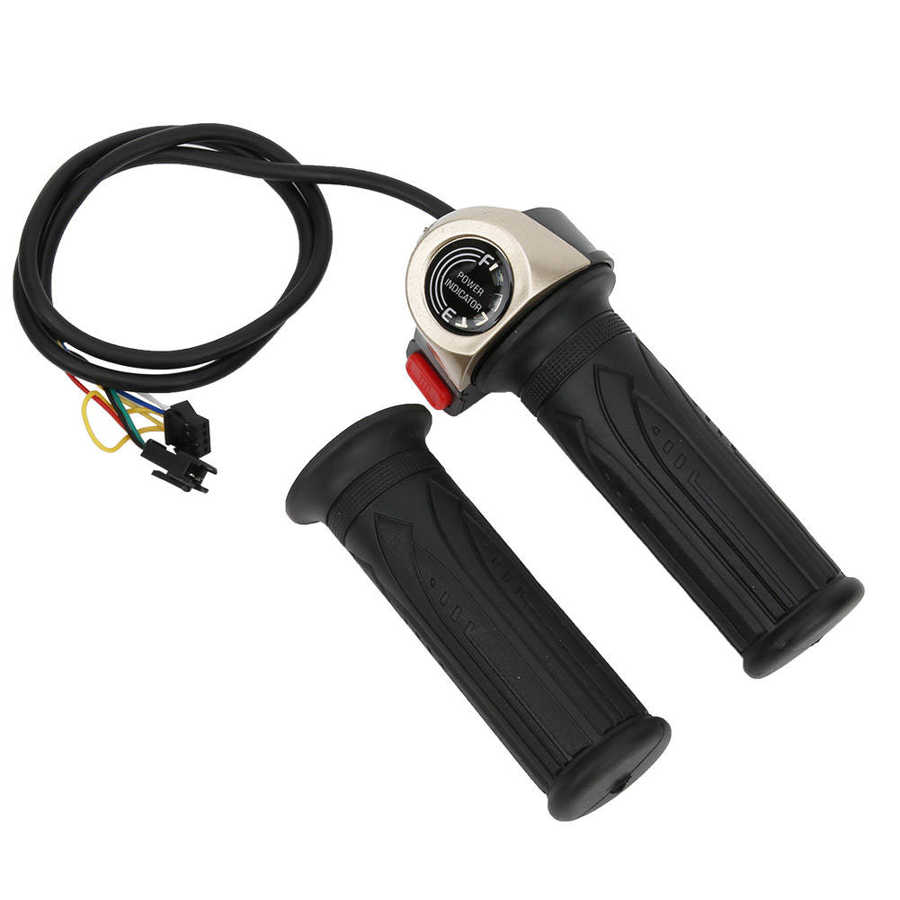 E-bike Motor Controller 24V 500W Universal Electric Bike Brush Controller with LCD Electric Quantity Display Throttle Handle Kit