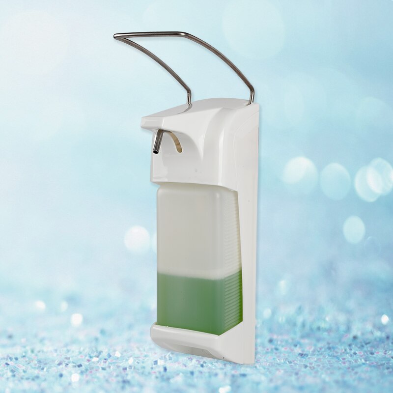 1000ml used in hospital or factory wash hand soap bottle Wall mounted hand sanitizer Elbow liquid soap dispenser