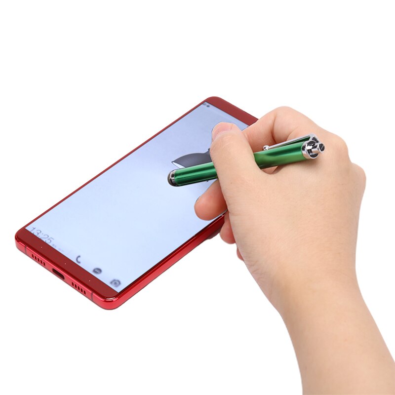 1PC Universal Mini Metal Micro Fibre Stylus Mesh Fiber Tip Touch Screen Stylus Pen For IPhone For Samsung Smart Phone Tablet PC