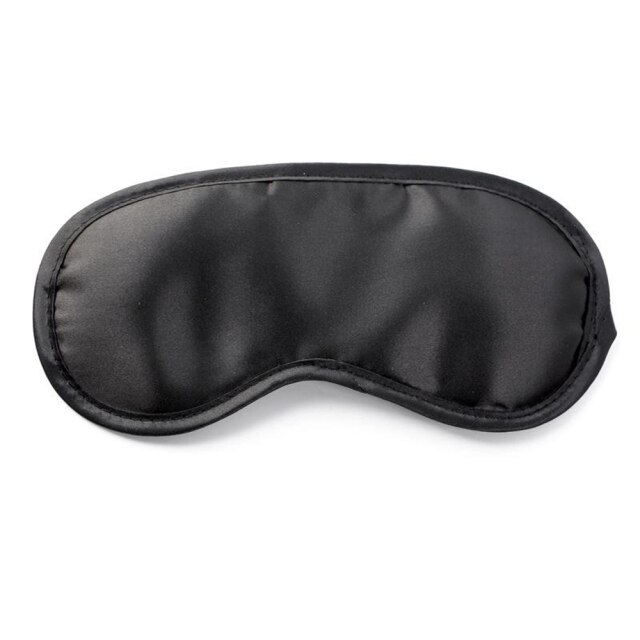 Fast Sleeping Black Eye Masks Eye Mask Eyeshade Cover Shade Patch Women Men Soft Portable Blindfold Travel Slaapmasker: Black