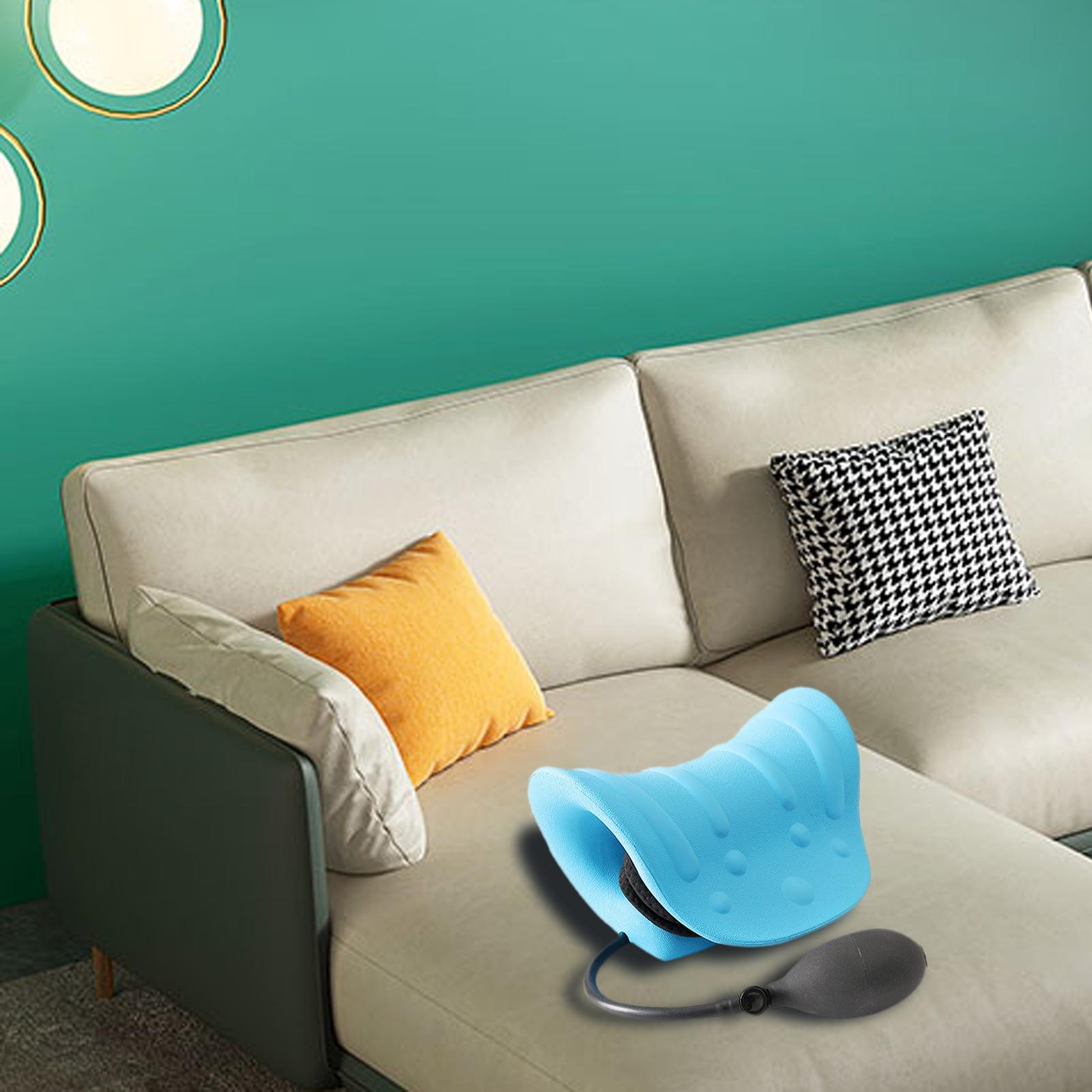 Neck and Shoulder Relaxer Inflatable Adjustable Cervical Spine Alignment Portable Stretcher Massager Neck Massage